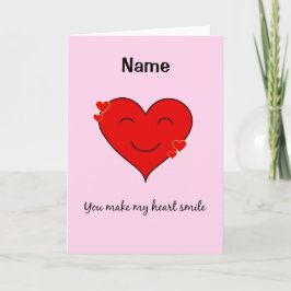 Anpassat namn som leker rosa helgkort