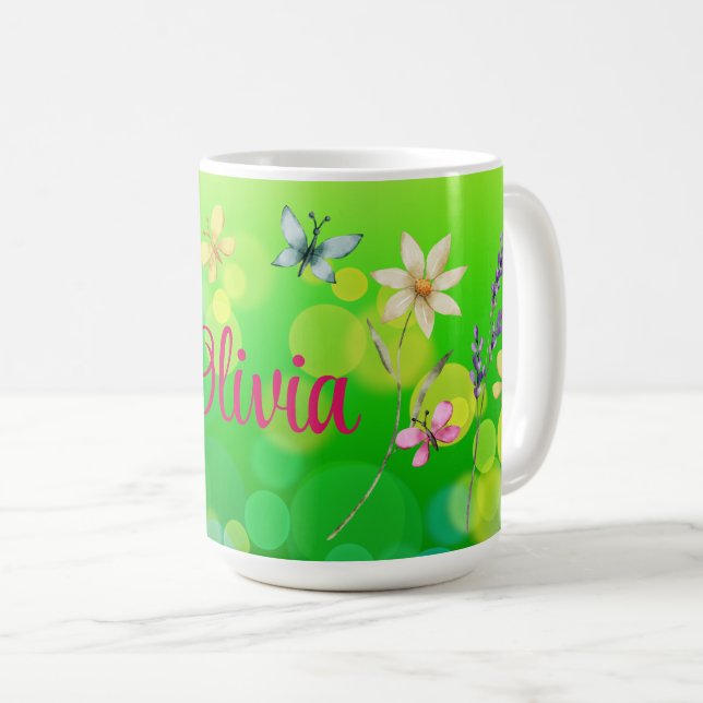 Anpassat namn Sommarvy Kaffemugg (Framsida höger)