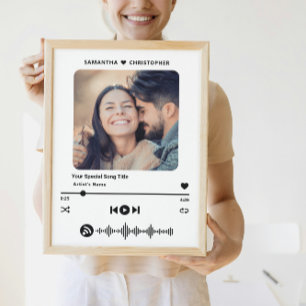 Anpassat Namn Speciell Låten Musikspelare Stil Fot Poster