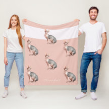 Anpassat namn Sphynx cat-hårlös katt mönster