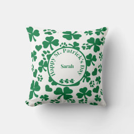 Anpassat namn St. Patrick's Day Pillow Kudde