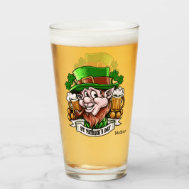 Anpassat namn St. Patrick's Day pint glass Glaskopp