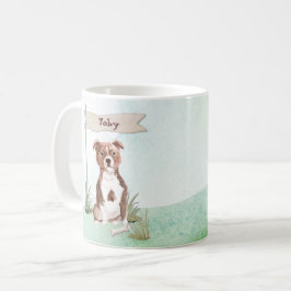 Anpassat namn Stafford Bull Terrier Pet Hund Kaffemugg