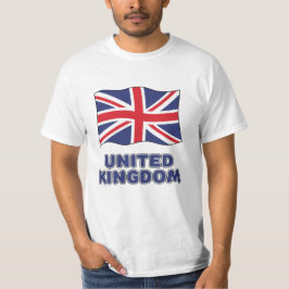 Anpassat namn Storbritannien Flagga T Shirt