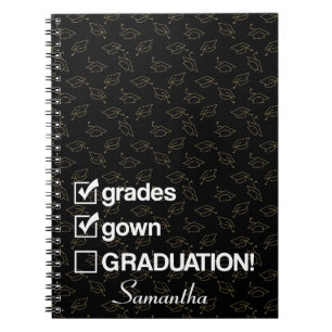 Anpassat namn Studenten Gift Funny Studenten Anteckningsbok