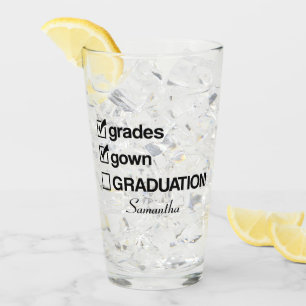 Anpassat namn Studenten Gift Funny Studenten Glaskopp