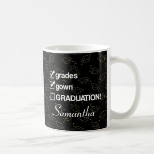 Anpassat namn Studenten Gift Funny Studenten Kaffemugg