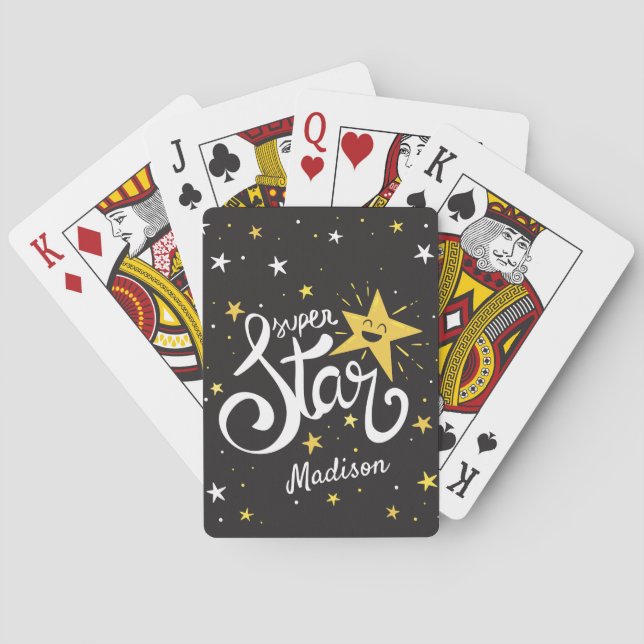 Anpassat namn Superstar Casinokort (Baksidan)