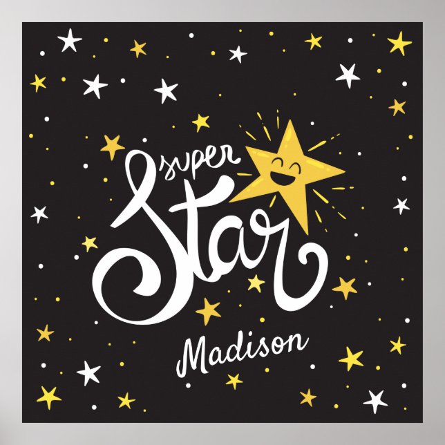 Anpassat namn Superstar Poster (Framsidan)