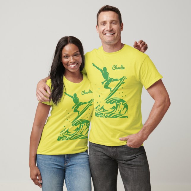Anpassat namn Surfer shirts & jacka Tee (Unisex)