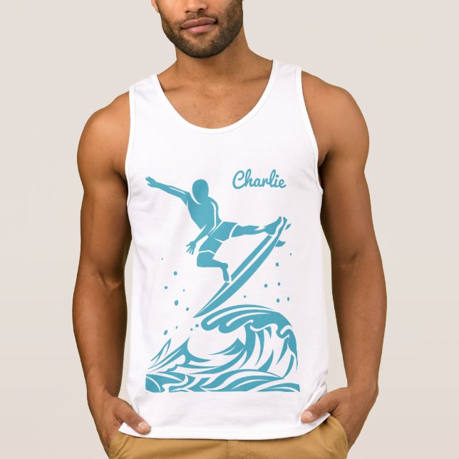 Anpassat namn Surfer shirts & jacka Tee Shirt (Framsida)