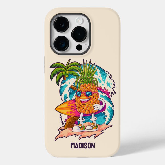 Anpassat namn Surfing Pineapple (Baksida)