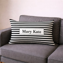 Anpassat namn, svart/vit Rand