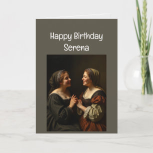 Anpassat namn Syster Birthday Kärlek Kort