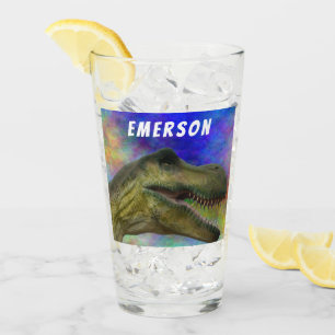 Anpassat namn T-Rex Dinosaur Tyrannosaurus Head Glaskopp