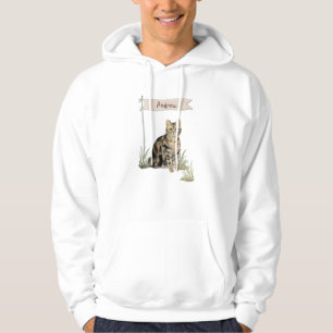 Anpassat namn Tabby katt Pet Hoodie