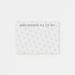 Anpassat namn, Tal-språk, patolog SLP Post-it Block