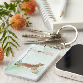 Anpassat namn Tan Dachshund Pet-Hund