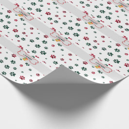 Anpassat namn, Tass avtryck och ben för Hund Presentpapper