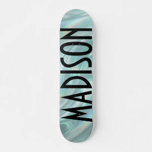 Anpassat Namn Teal Opal Skateboard