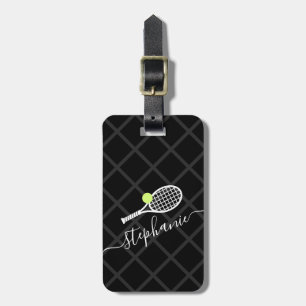 Anpassat namn Tennis Monogram Bagagebricka