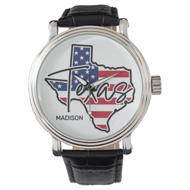 Anpassat namn Texas Armbandsur (Framsida)