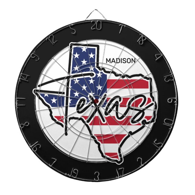Anpassat namn Texas Darttavla (Framsidan)