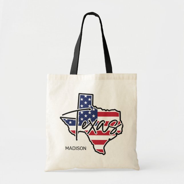 Anpassat namn Texas Tygkasse (Framsidan)