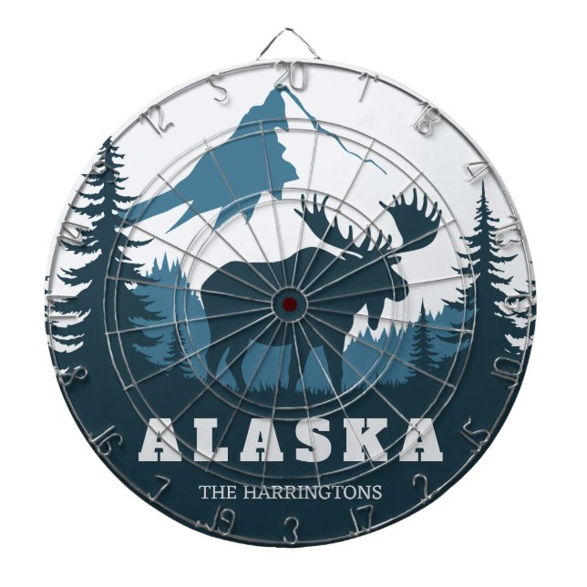 Anpassat namn & text ALASKA Darttavla (Framsidan)