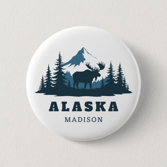 Anpassat namn & text ALASKA Knapp (Framsida)
