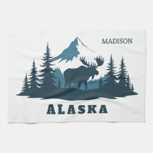 Anpassat namn & text ALASKA Kökshandduk