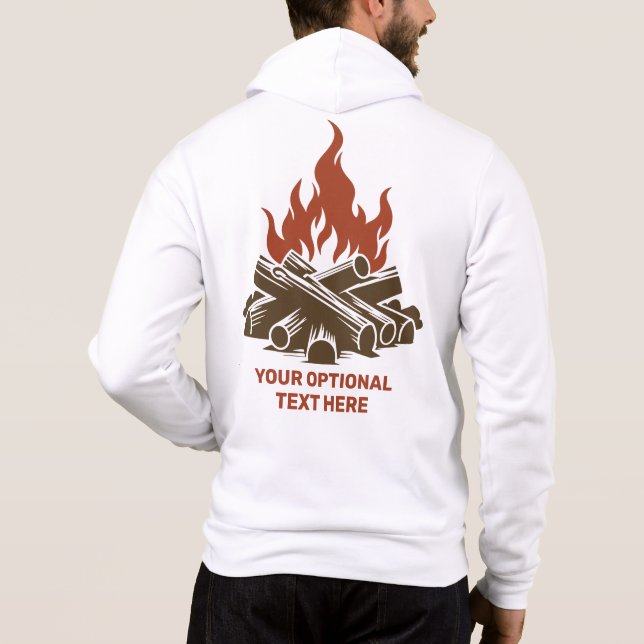 Anpassat Namn & Text Camping T Shirt (Baksida)