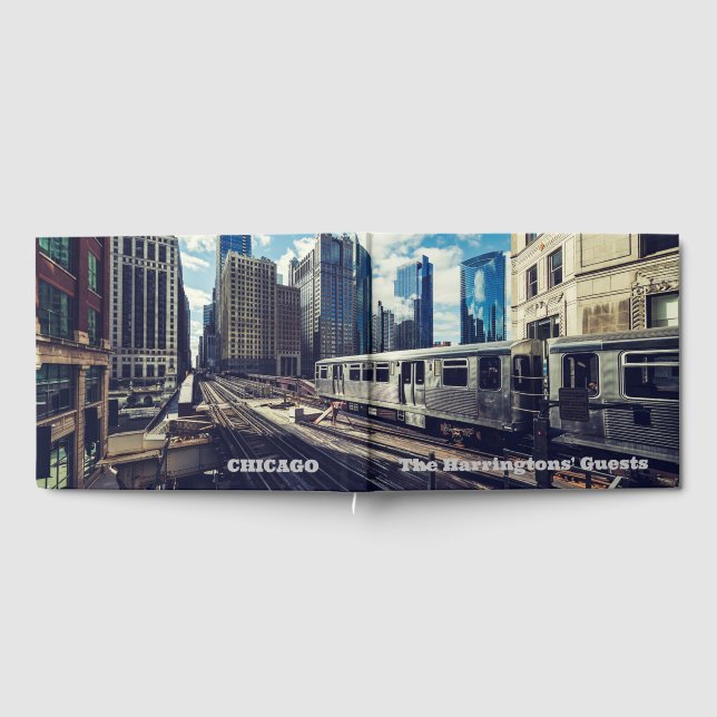 Anpassat namn/Text Chicago Gästböcker (Full)