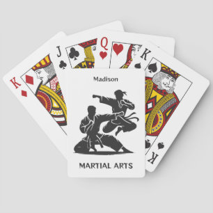 Anpassat Namn, Text & Färg Kampsport Casinokort