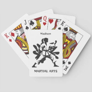 Anpassat Namn, Text & Färg Kampsport Casinokort