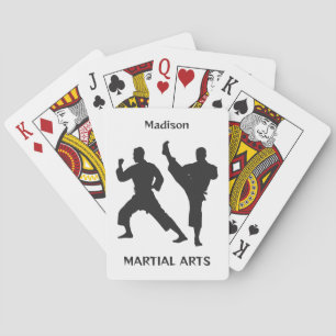 Anpassat Namn, Text & Färg Kampsport Casinokort