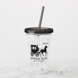 Anpassat Namn, Text & Färg Mackinac Island Take Away Mugg