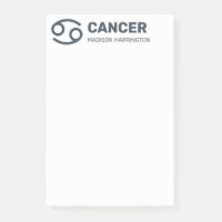 Anpassat namn/text & Färg zodiac-tecken cancer