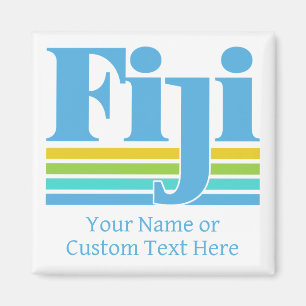 Anpassat namn / text Fiji Magnet
