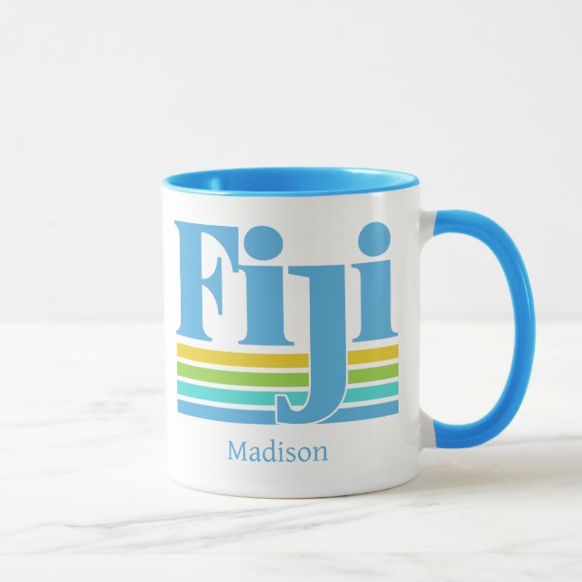 Anpassat namn / text Fiji Mugg (Höger)