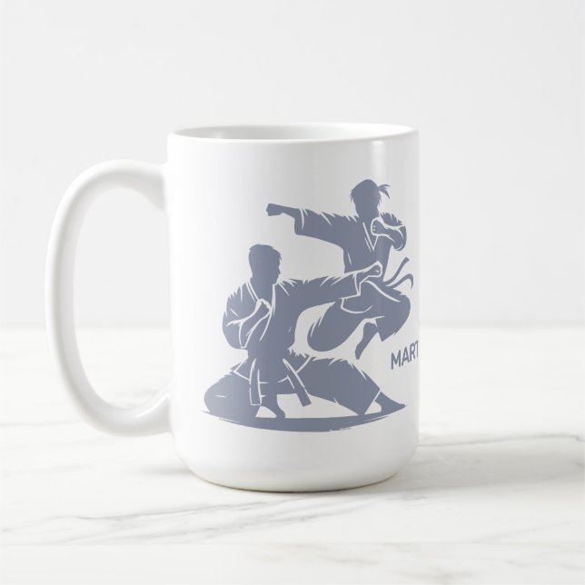 Anpassat Namn & Text Kampsport Kaffemugg (Vänster)