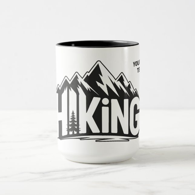 Anpassat Namn & Text Vandring Mugg (Center)