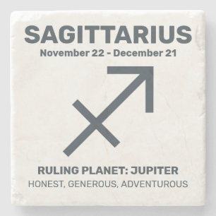 Anpassat namn/text Zodiac-tecken Sagittarius Stenunderlägg