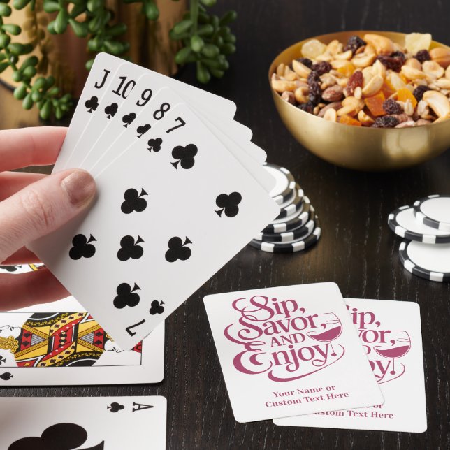 Anpassat namn/textsida, spara, njut casinokort (På plats)
