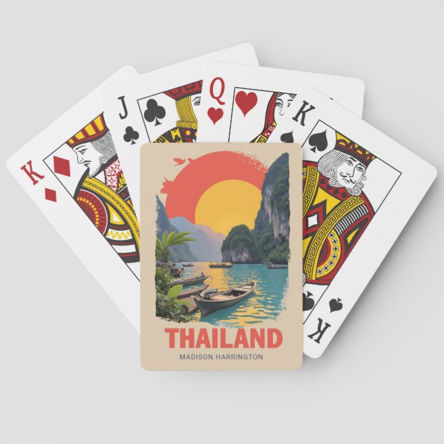 Anpassat namn Thailand Casinokort (Baksidan)