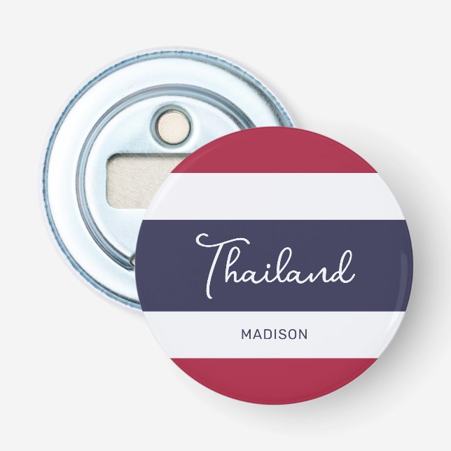 Anpassat namn Thailand Färg Flasköppnare (Framsidan)