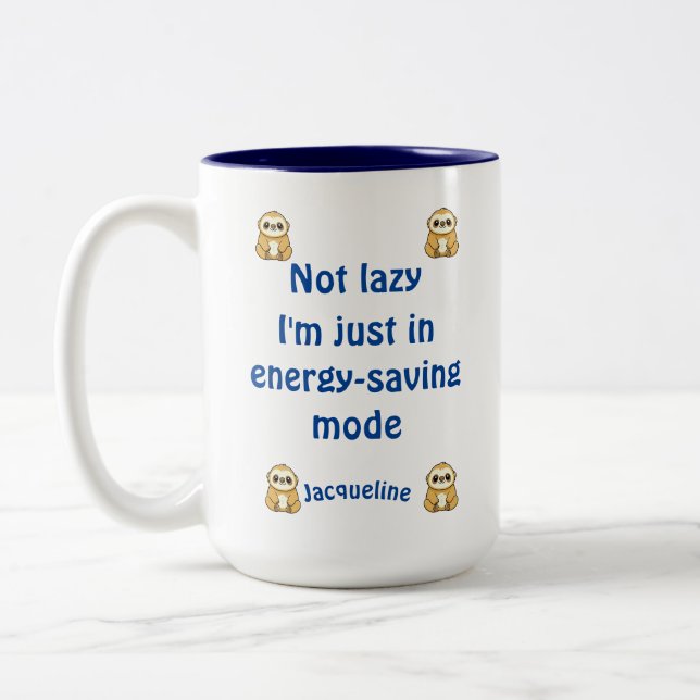 Anpassat namn tonerbildsväljare, inte tidigare ene Två-Tonad mugg (Vänster)