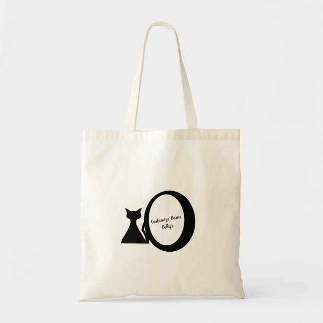 Anpassat Namn Tote bags för Halloween Tygkasse (Framsidan)