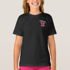 Anpassat namn, Trendig Back to school Girls-design T Shirt