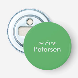 Anpassat namn trendigt modernt minimalistiskt flasköppnare